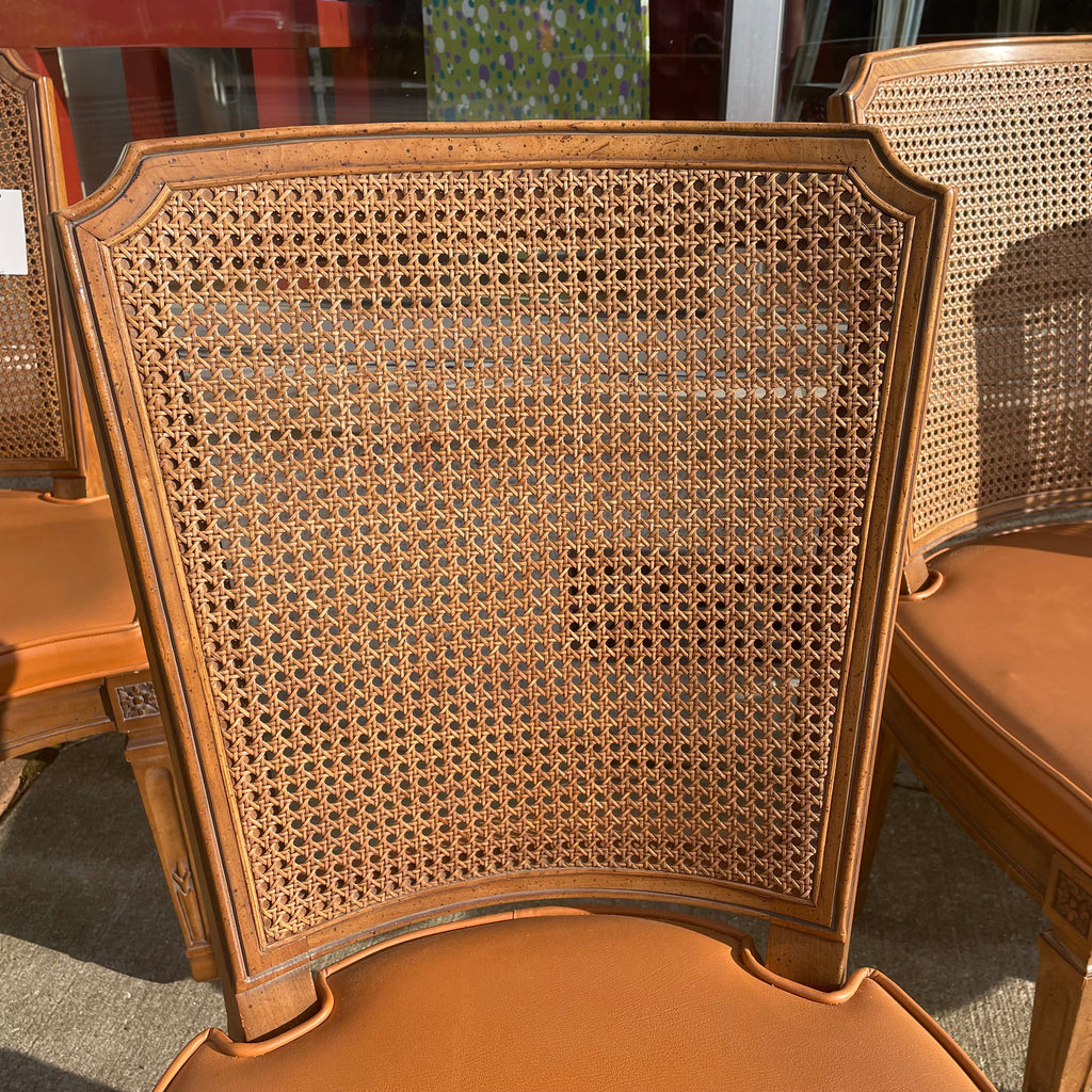 Mid-Century Henredon Cane Back Dining Chairs