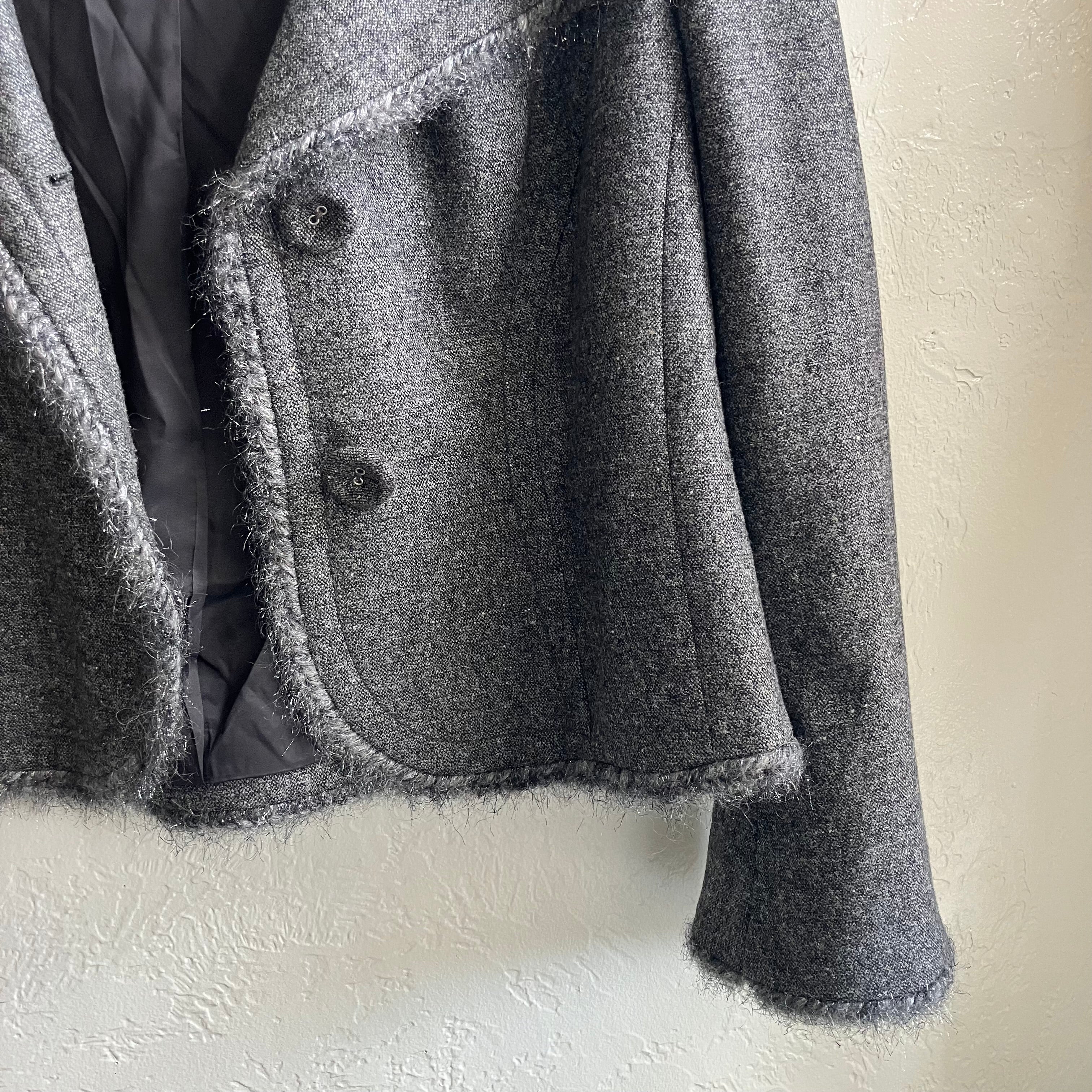 Escada Grey Blazer Jacket | Size 44/XL
