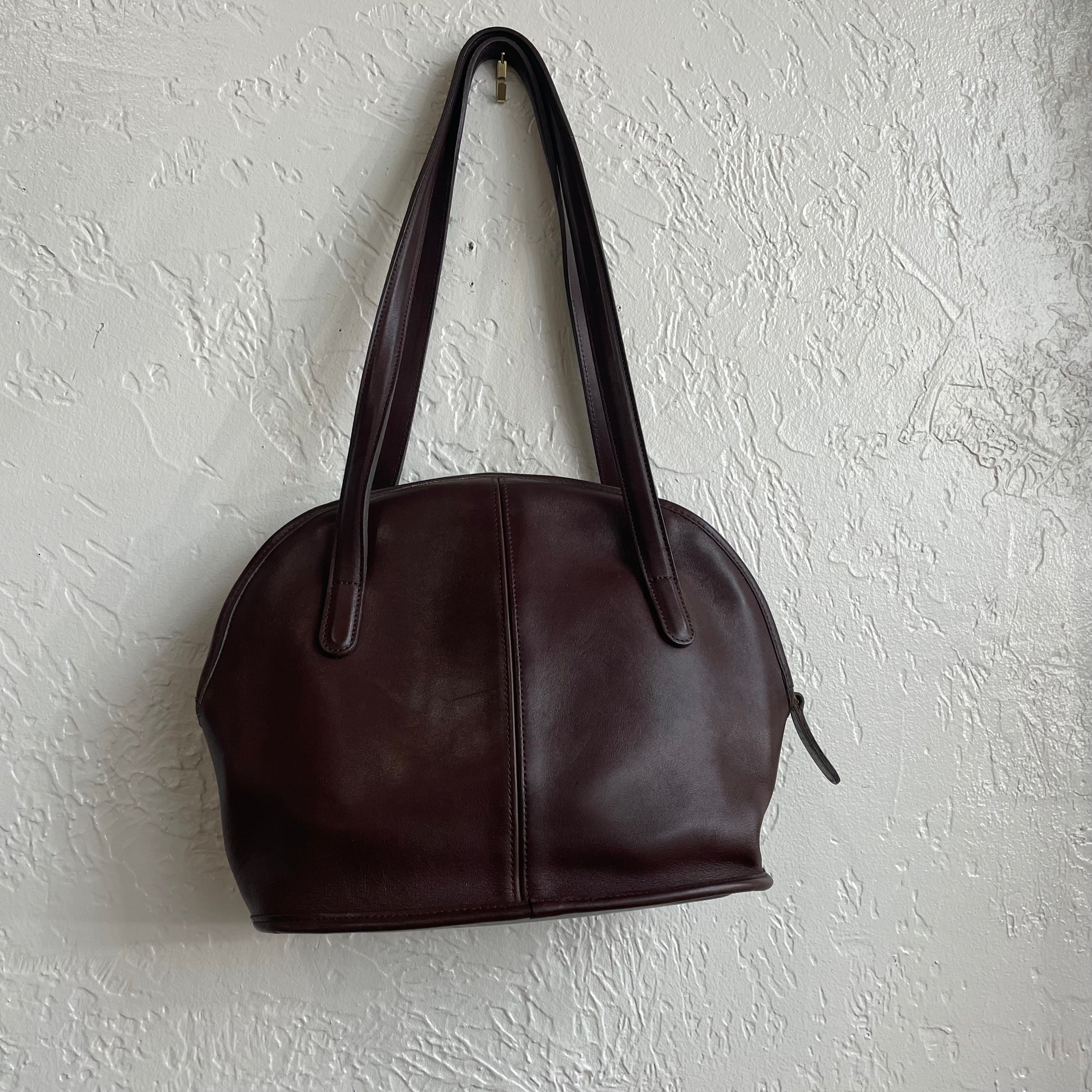 Coach Mahogany Brown 1990's Asheville Zip #9089