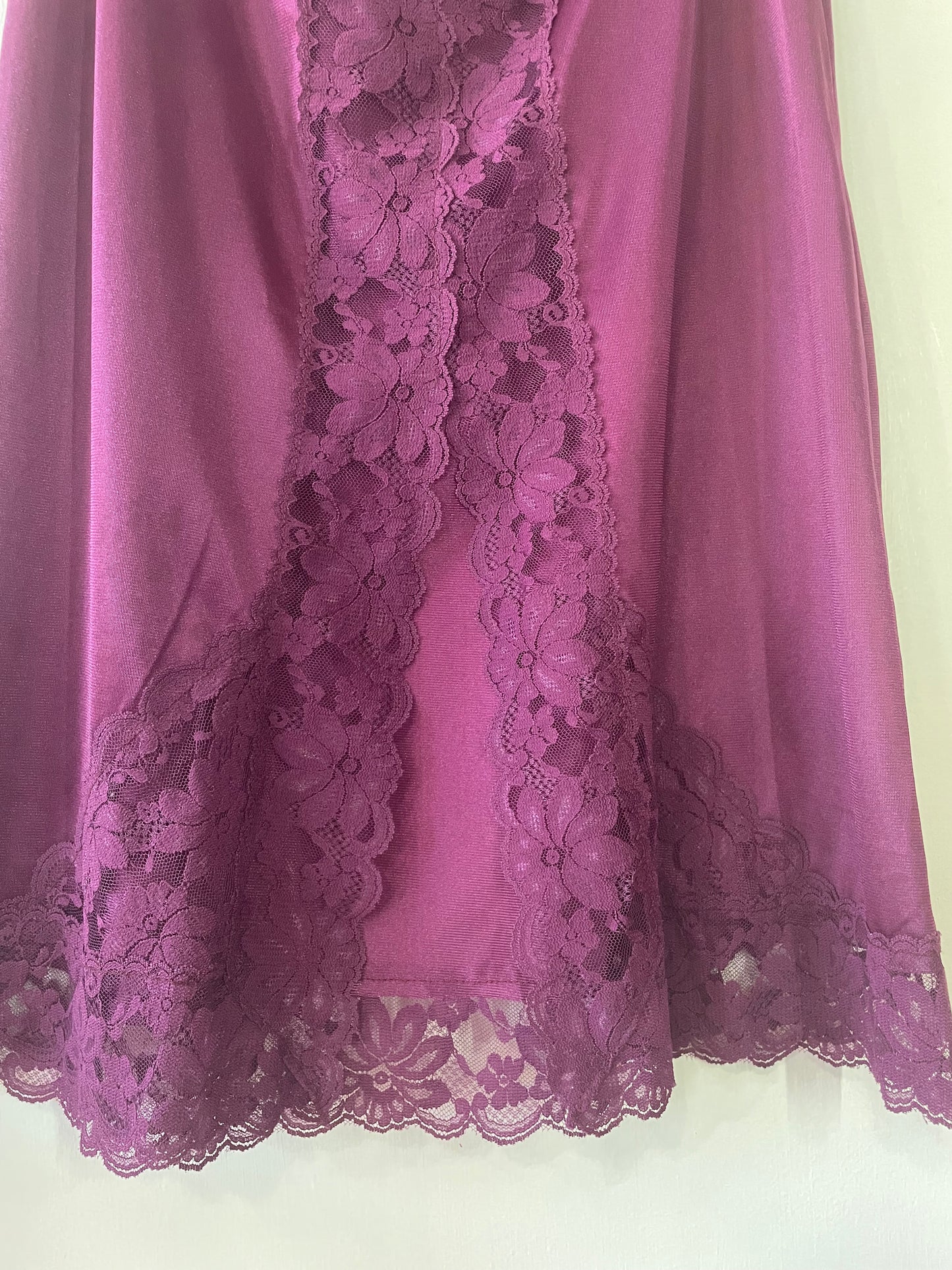 60s Magenta Midi Slip Skirt