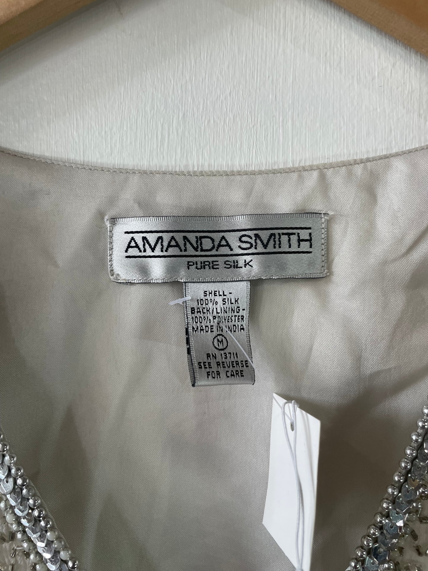 1990’s Silver Silk Sequin Vest