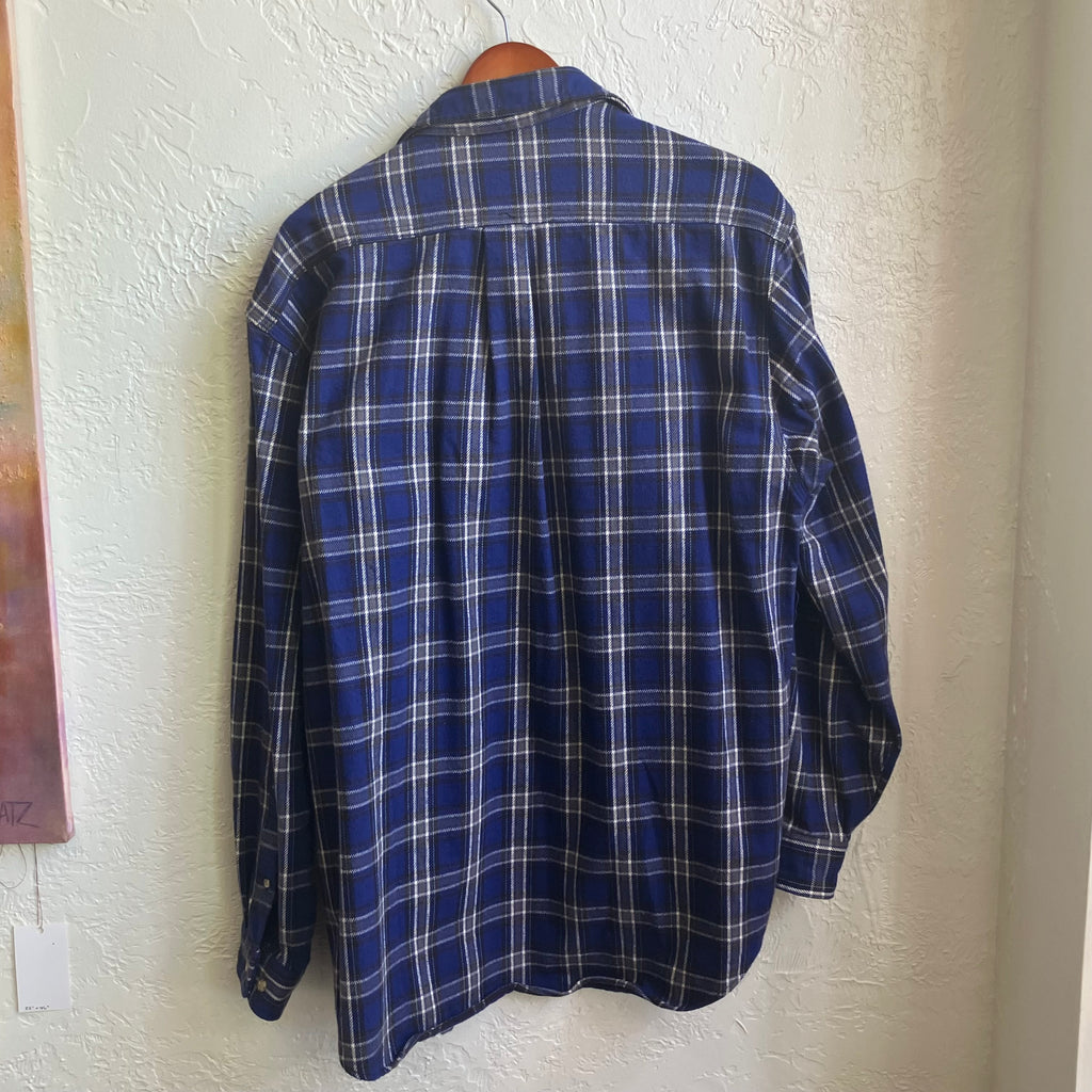 Blue Carhartt Plaid Flannel | Large