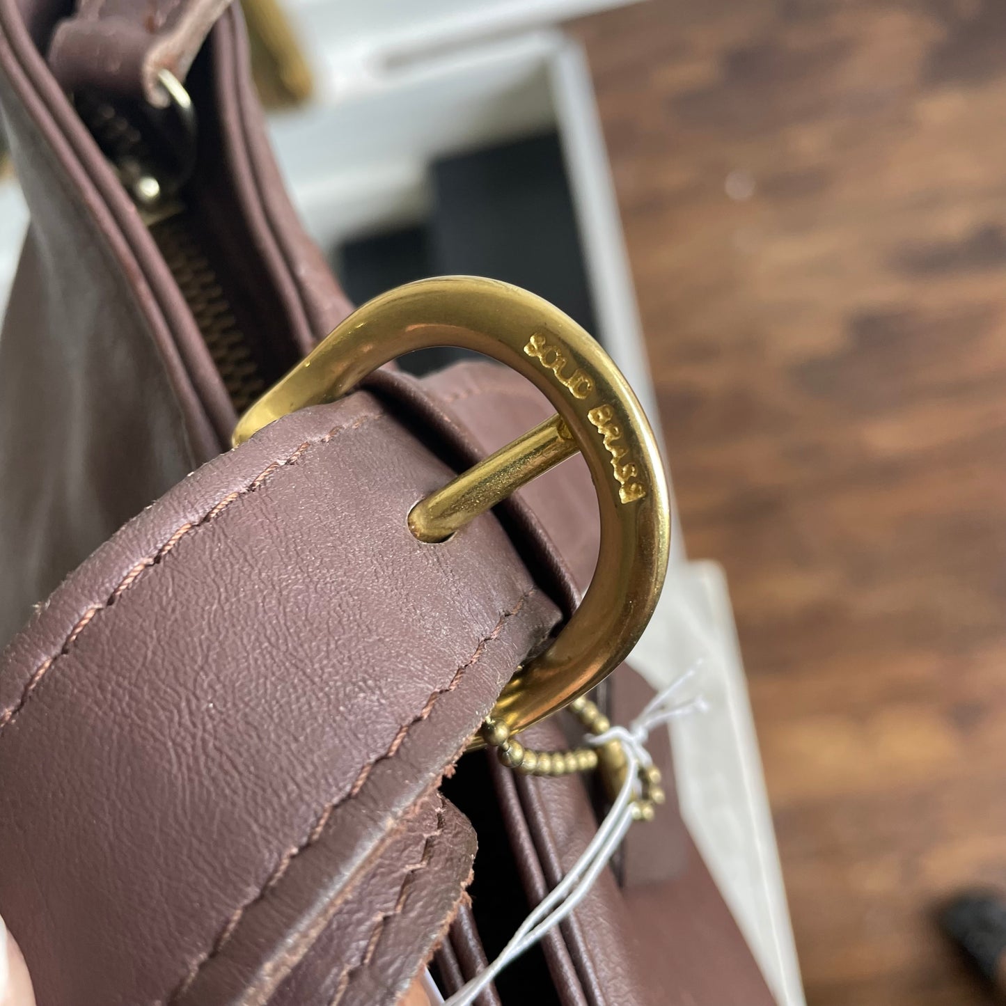 Coach Deep Brown Waverly Tote 1990s #4133