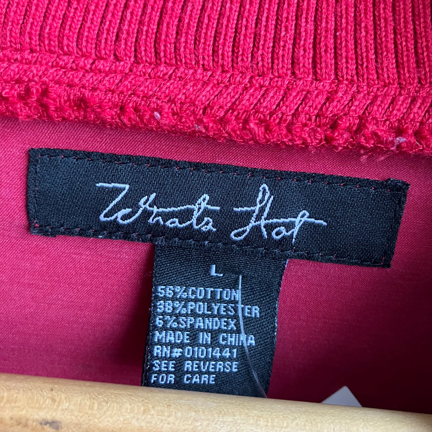 Y2K Apple Red Button Up Jacket Top | Large