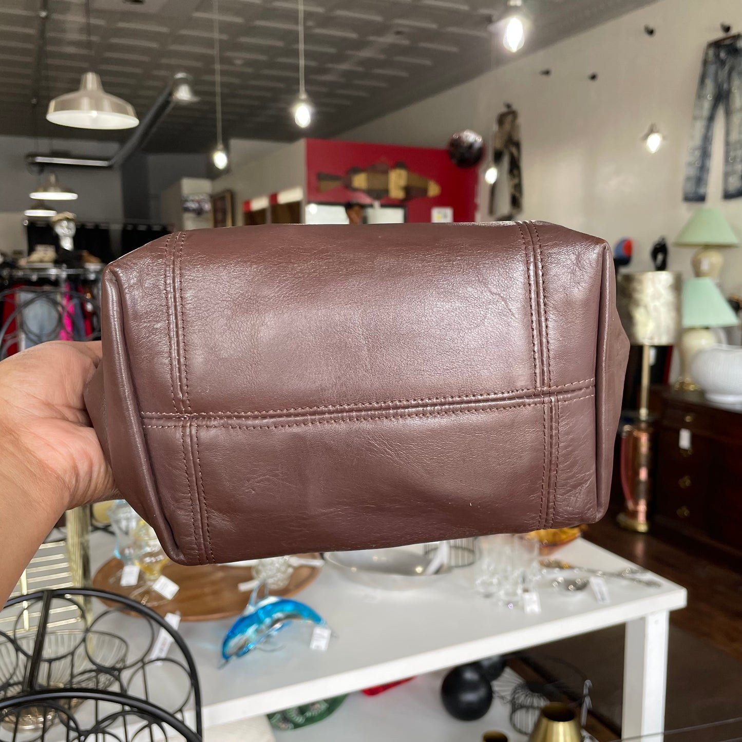 Coach Deep Brown Waverly Tote 1990s #4133