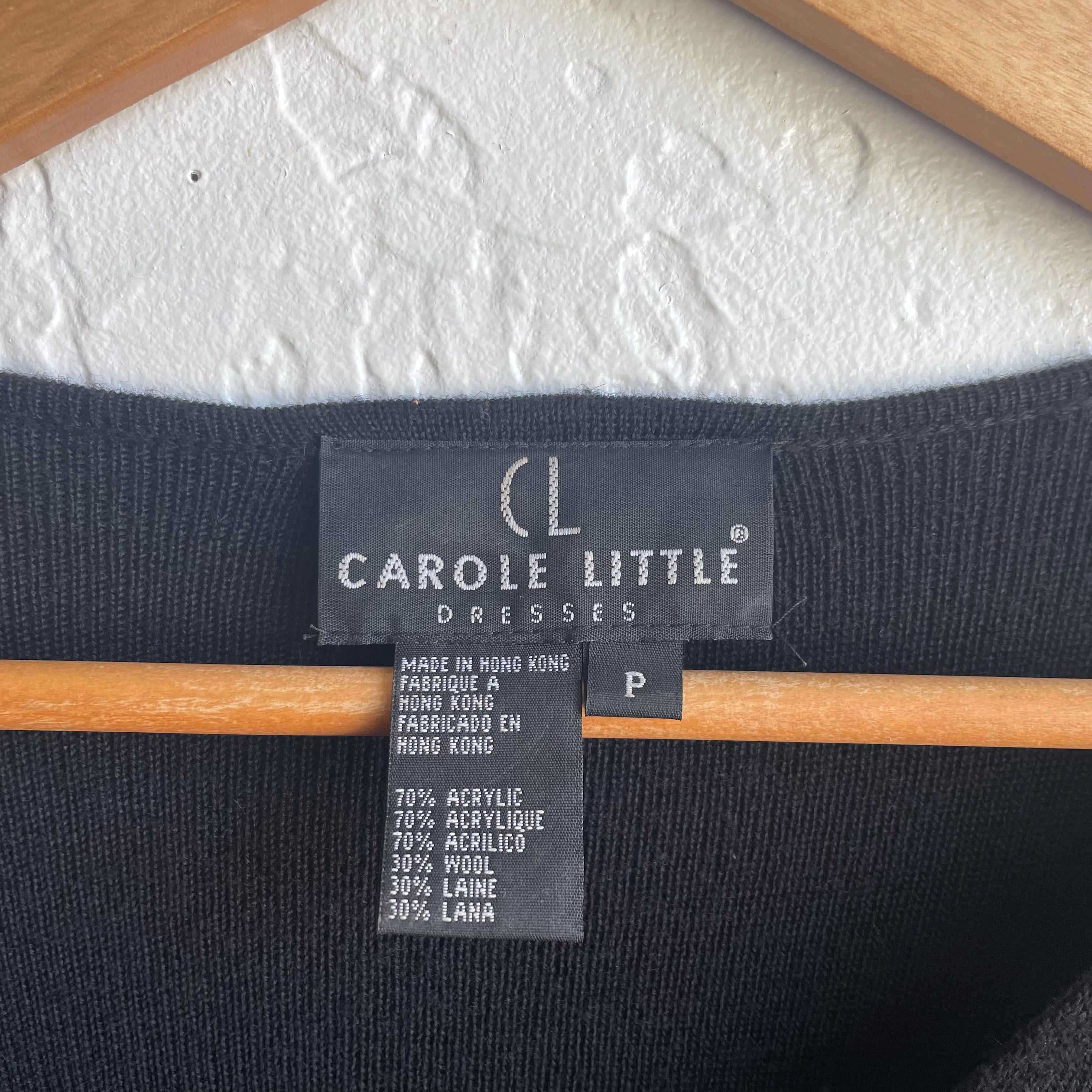 Carole Little Long Sleeve Sweater Dress | Petite Small