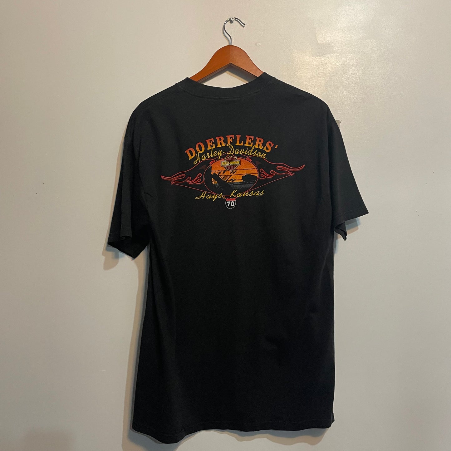 Harley Davidson Eagle T-shirt “Justified Pride” Y2K | XL