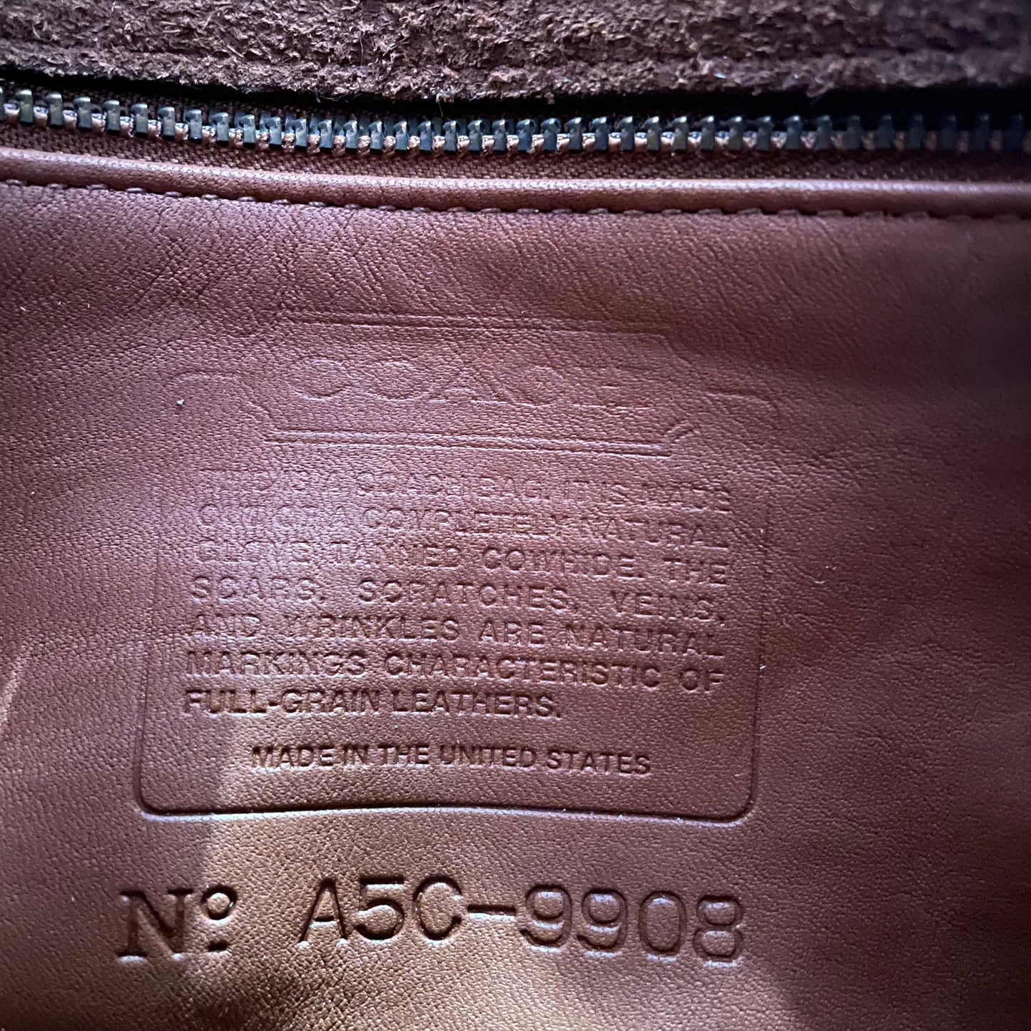 Coach Early 1990s British Tan Devon Crossbody Bag #9908