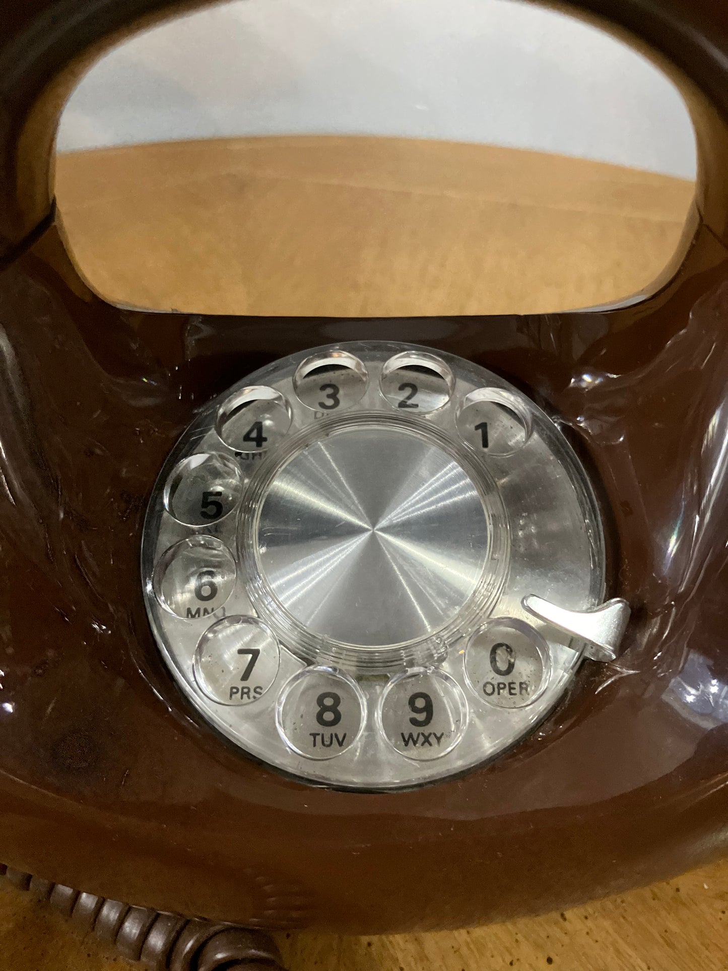 MCM Sculpture Round Donut Rotary Phone