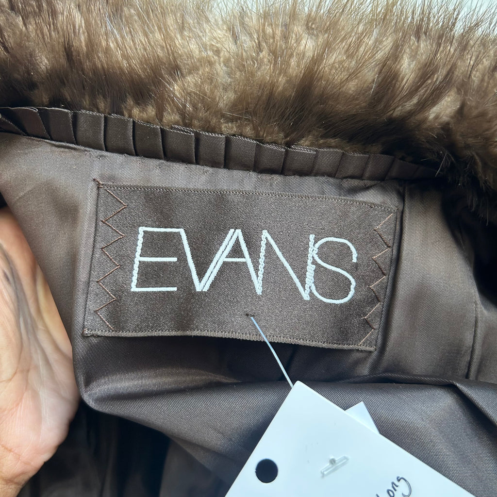 Evan's Vintage Long Hair Beaver Full Length Coat | Small
