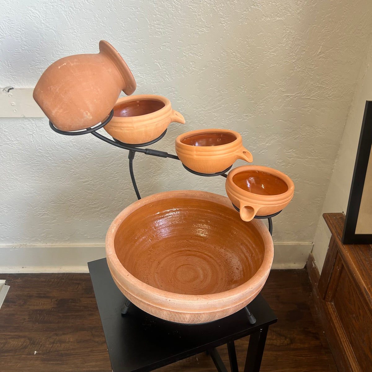 Ceramic Terracotta Solar Water Cascade BRAND NEW!