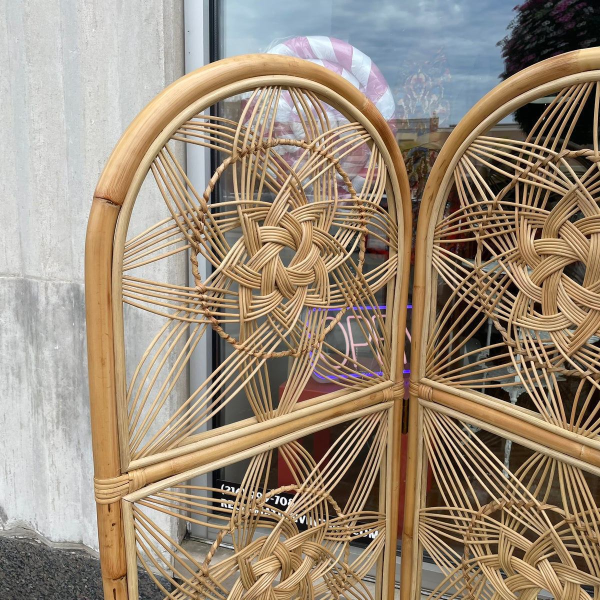 Kouboo Sunflower Rattan 3 Panel Room Divider