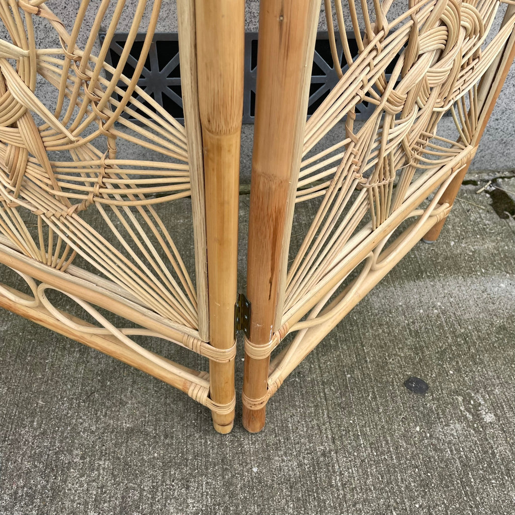 Kouboo Sunflower Rattan 3 Panel Room Divider