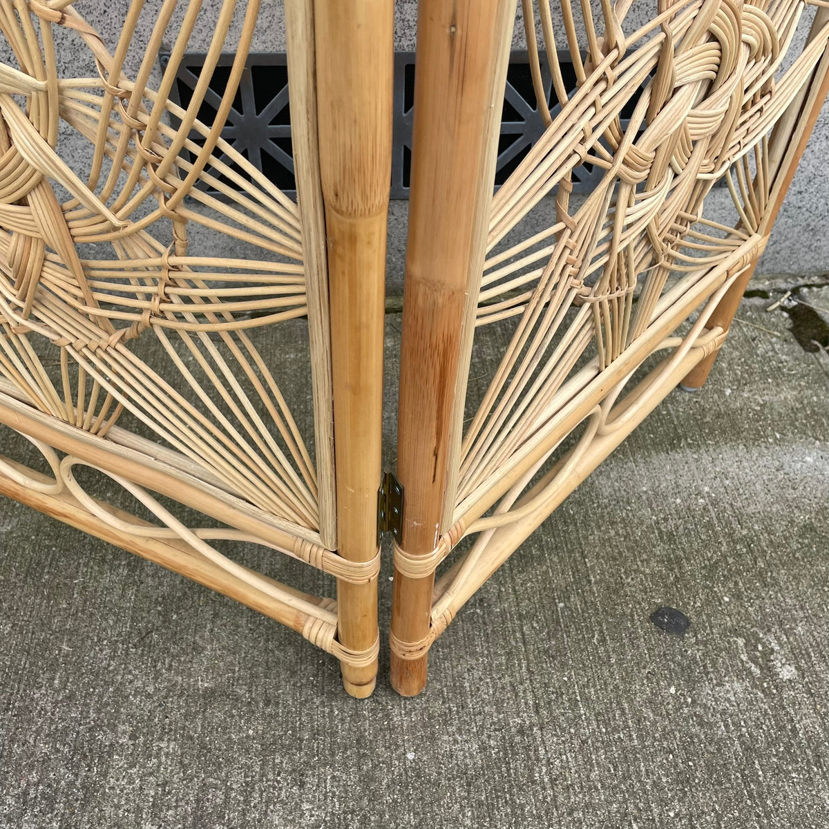 Kouboo Sunflower Rattan 3 Panel Room Divider