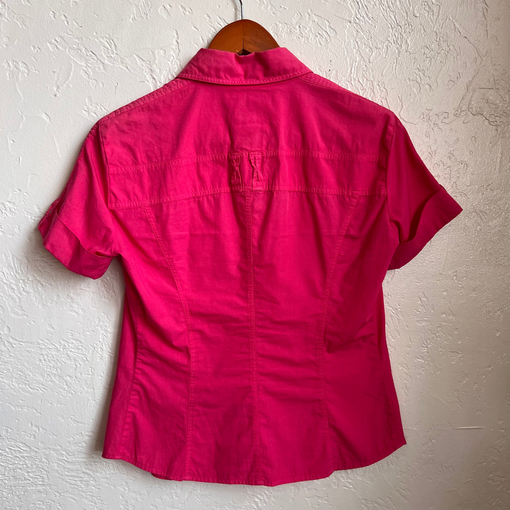Dolce & Gabbana Pink Y2K Button Up Utility Shirt | Small