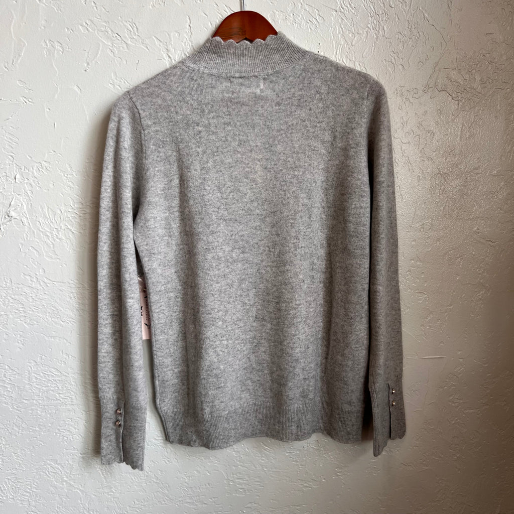 Nanette Light Gray Cashmere Turtleneck Sweater NWT | Medium