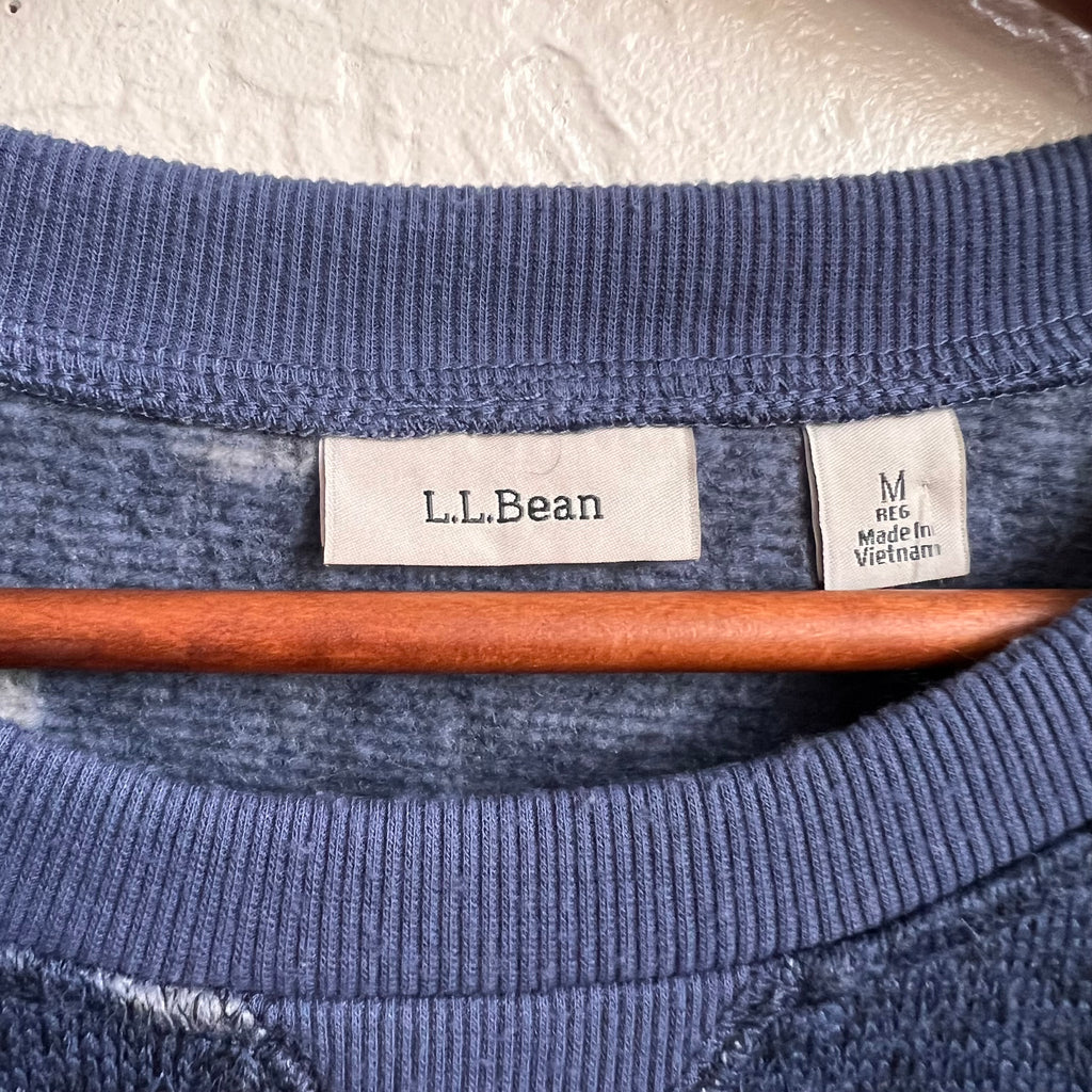 L.L. Bean Blue Cloud Soft Crew Neck | Medium