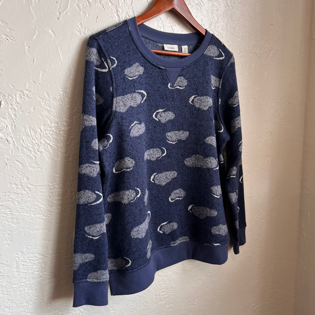 L.L. Bean Blue Cloud Soft Crew Neck | Medium