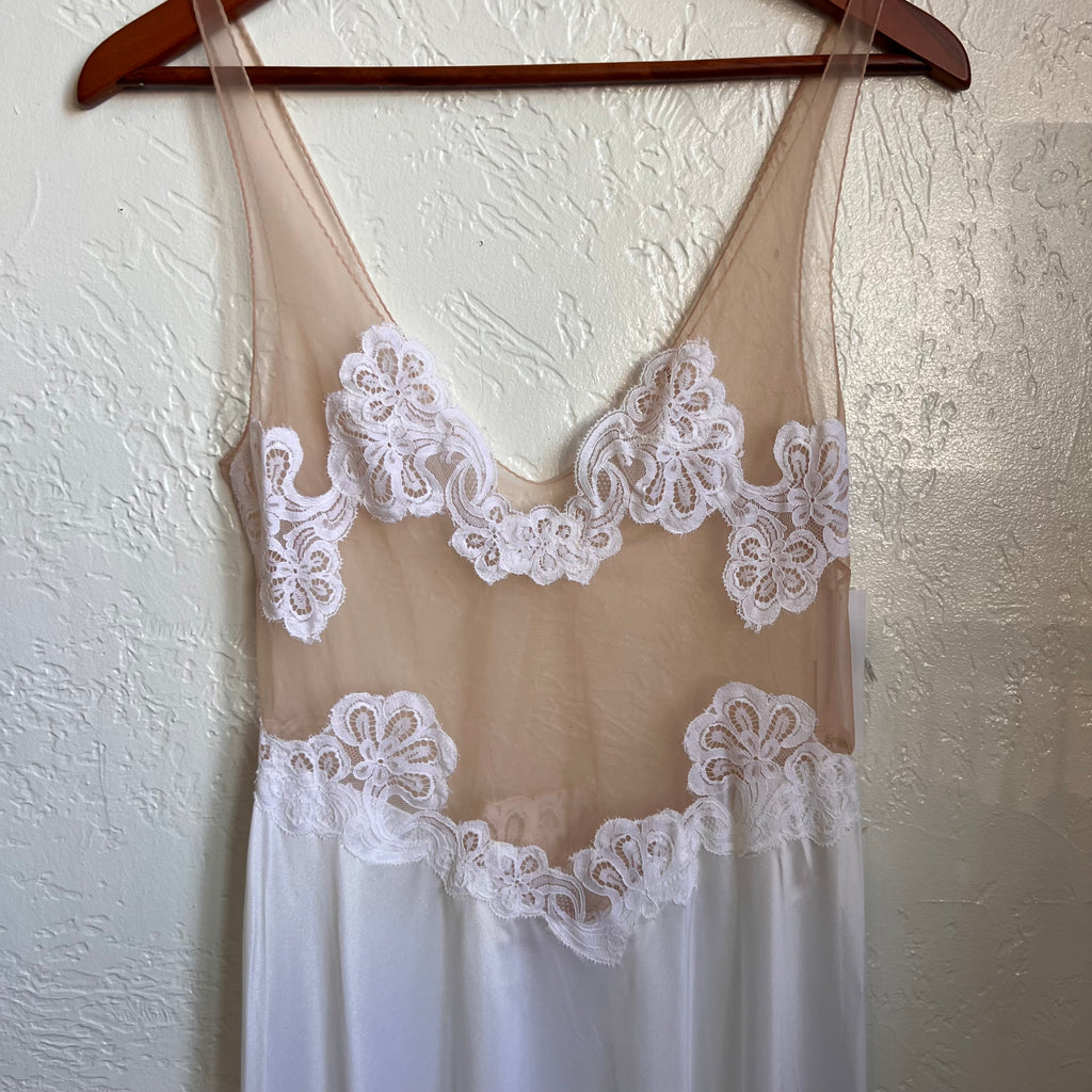 Bridal Lace Vintage Slip Gown | Small