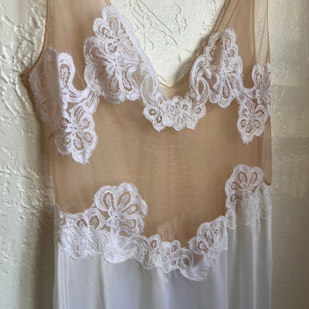 Bridal Lace Vintage Slip Gown | Small