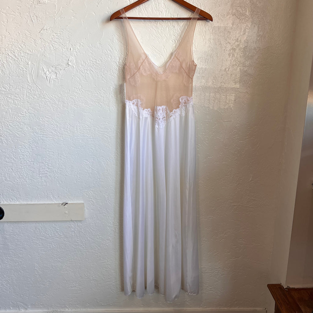 Bridal Lace Vintage Slip Gown | Small