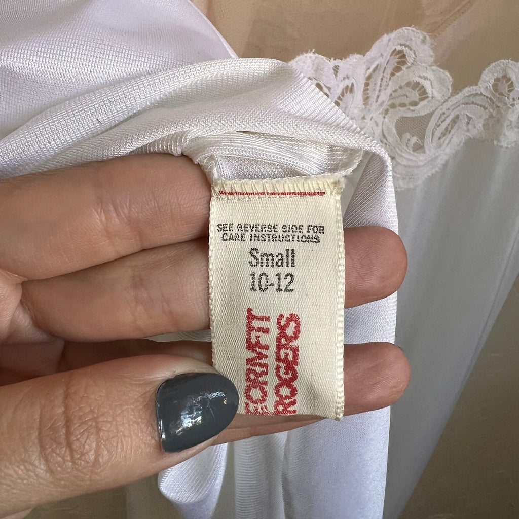 Bridal Lace Vintage Slip Gown | Small