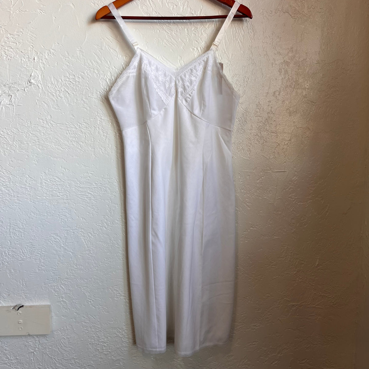 Cotton Blend Vintage Slip Gown | Medium