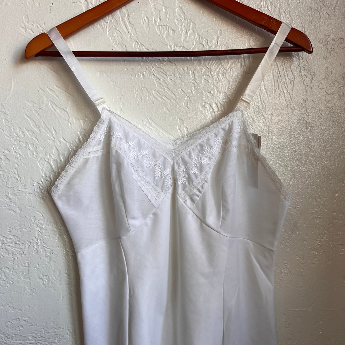 Cotton Blend Vintage Slip Gown | Medium