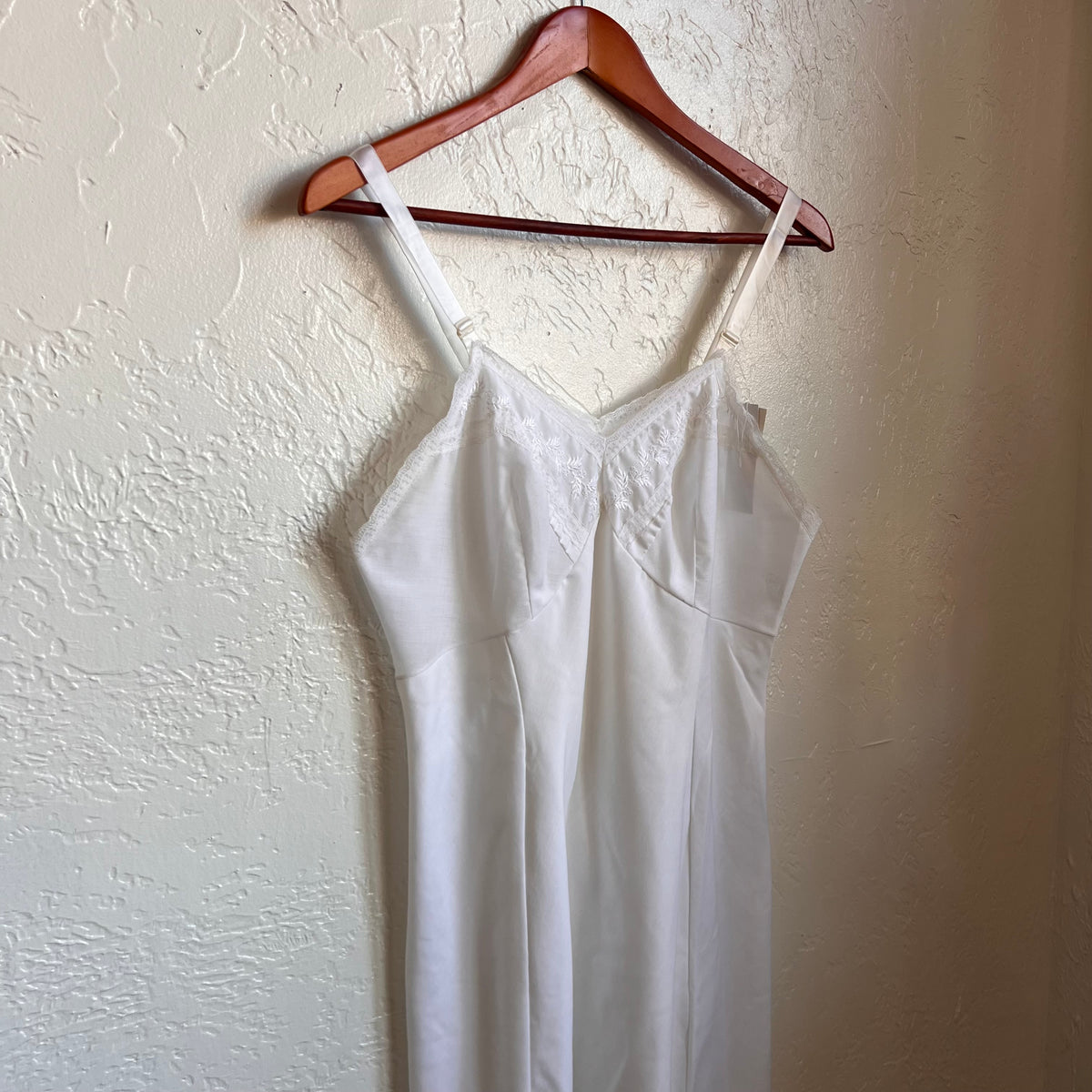 Cotton Blend Vintage Slip Gown | Medium
