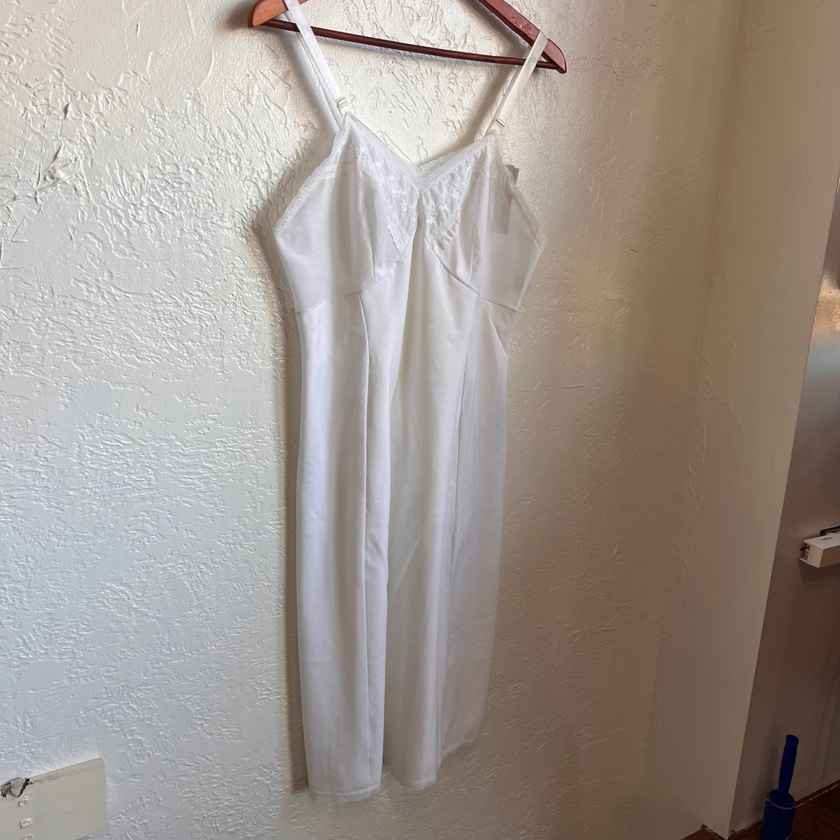 Cotton Blend Vintage Slip Gown | Medium