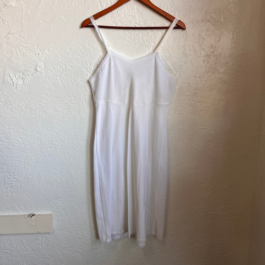 Cotton Blend Vintage Slip Gown | Medium