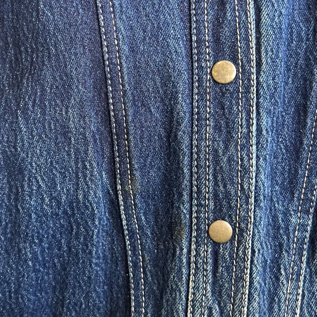 Western-Style 90’s Denim Midi/Maxi Dress | Medium