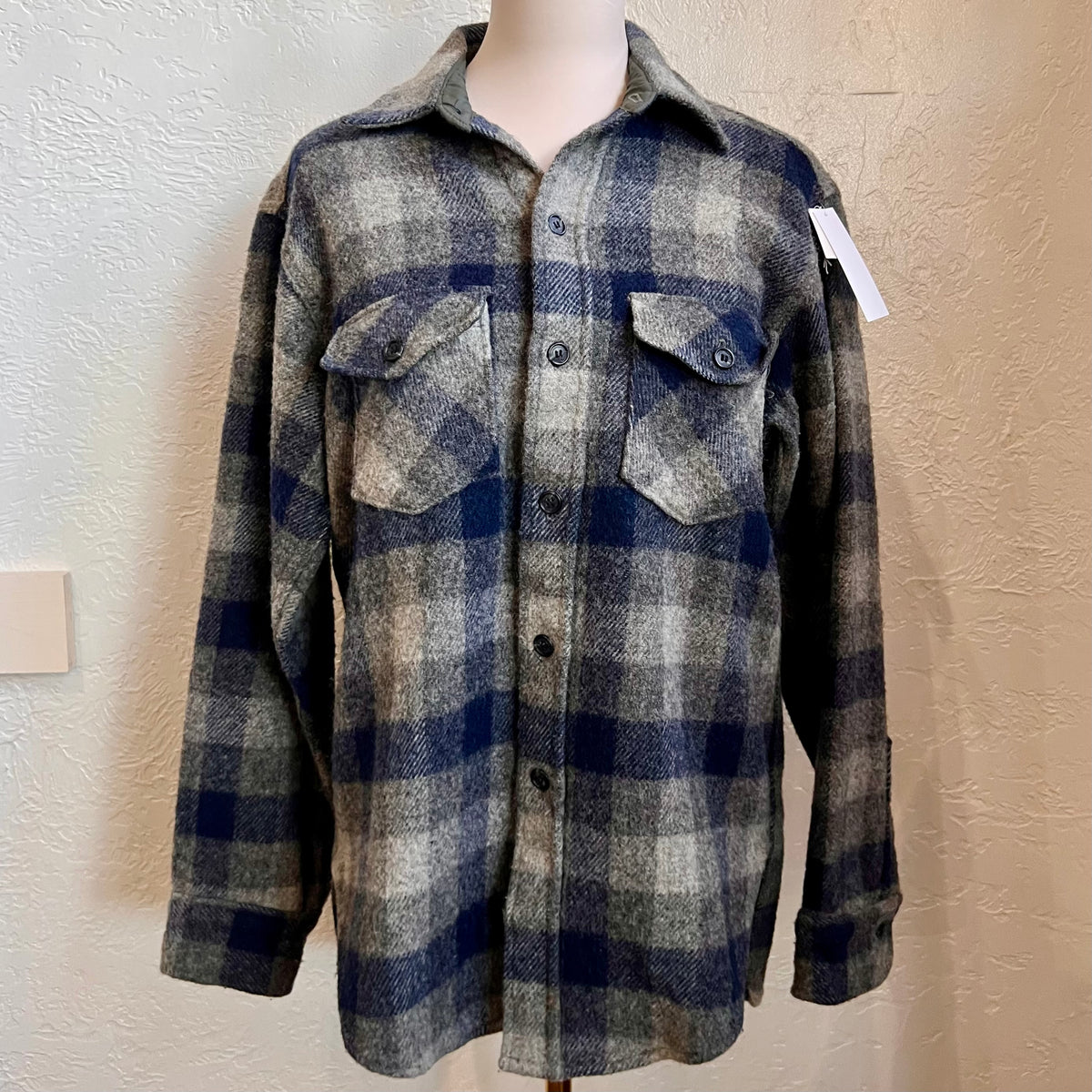Woolrich Plaid Wool Flannel Shirt Jacket | Medium