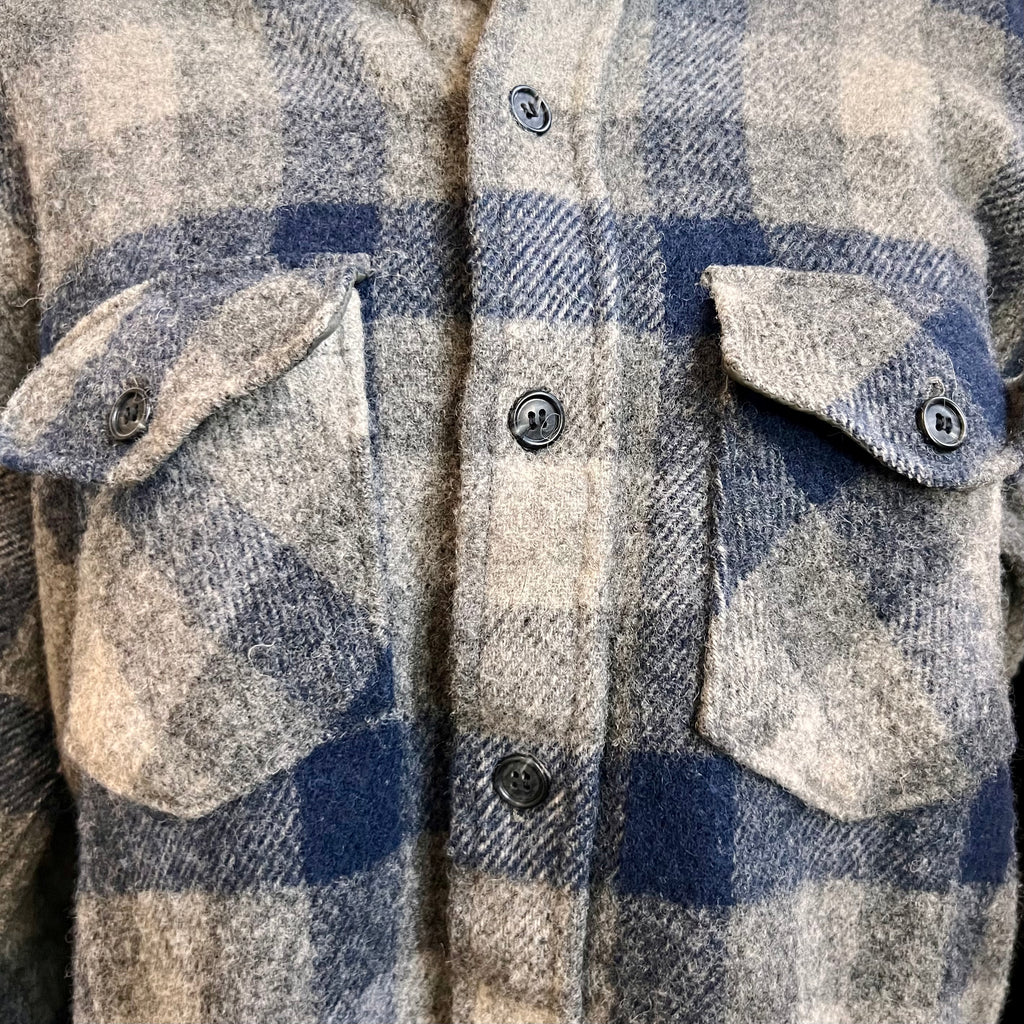 Woolrich Plaid Wool Flannel Shirt Jacket | Medium