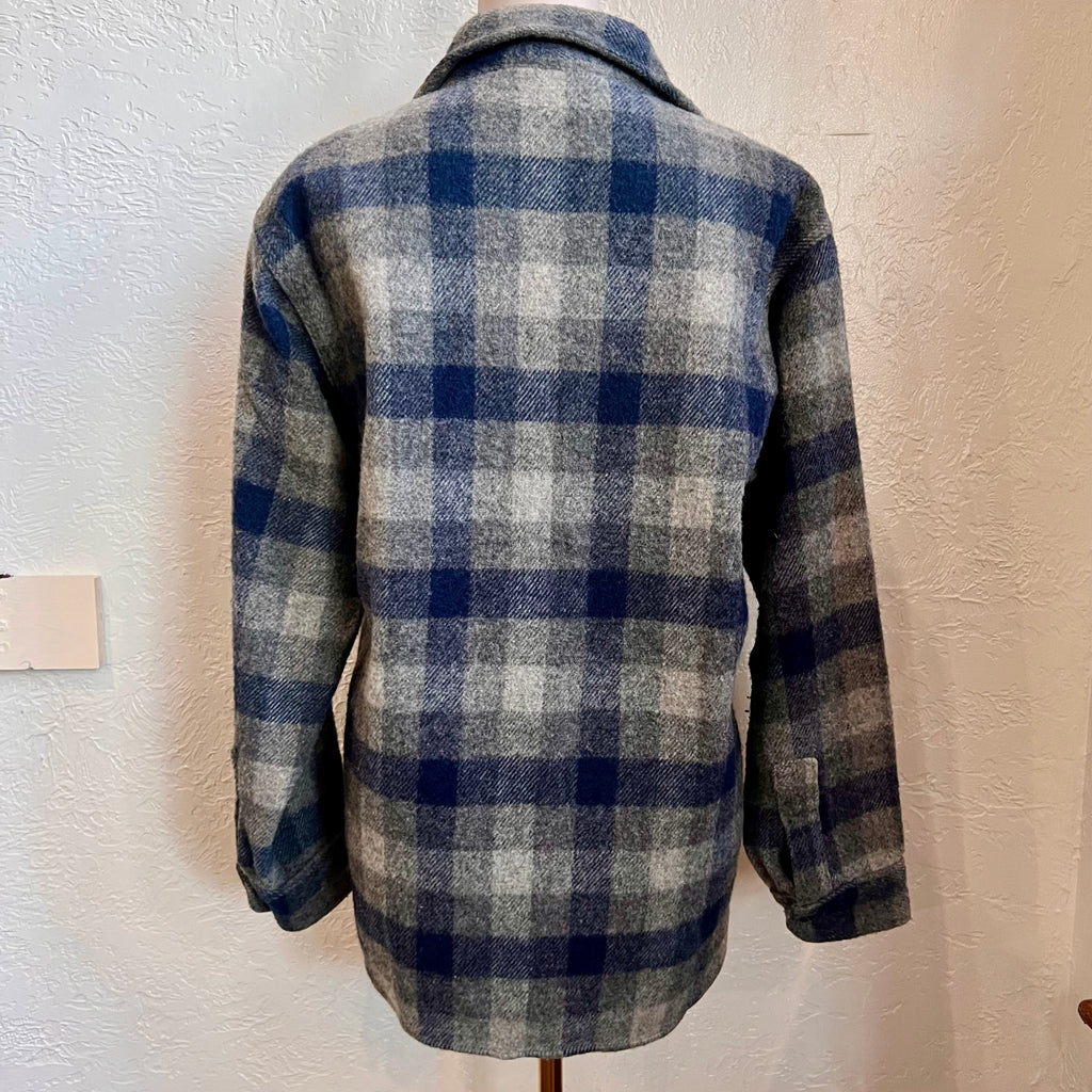 Woolrich Plaid Wool Flannel Shirt Jacket | Medium