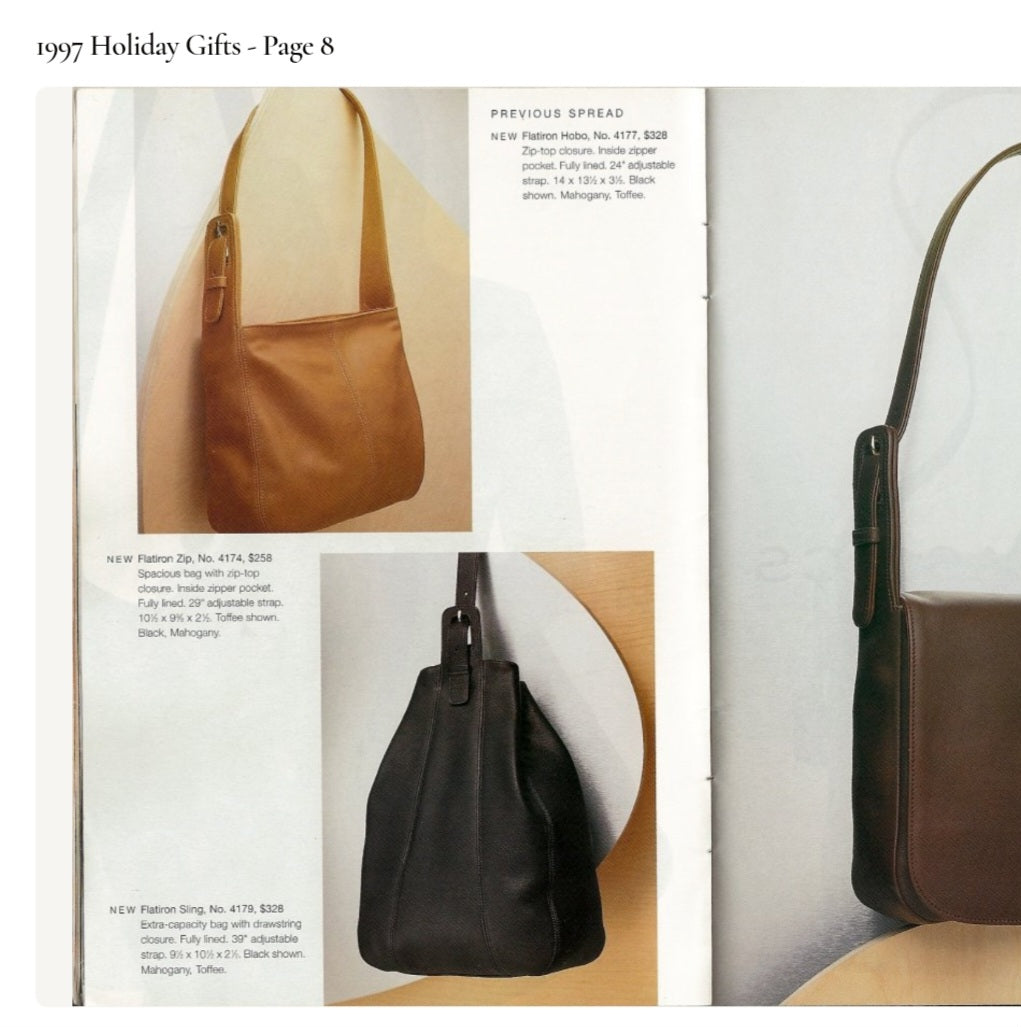 Coach Black Vintage Flatiron Zip #4174